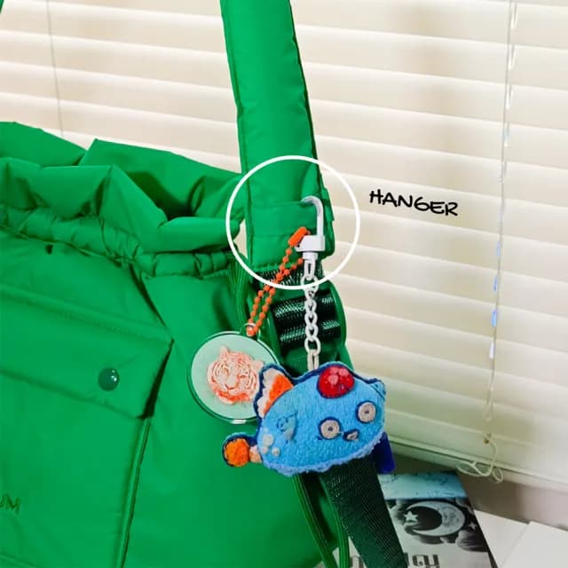 【HUKMUM】雙11 泰國設計潮牌HUKMUM Jeeper 束口斜背包肩背包 尼龍斜跨包(交換禮物/聖誕禮物)