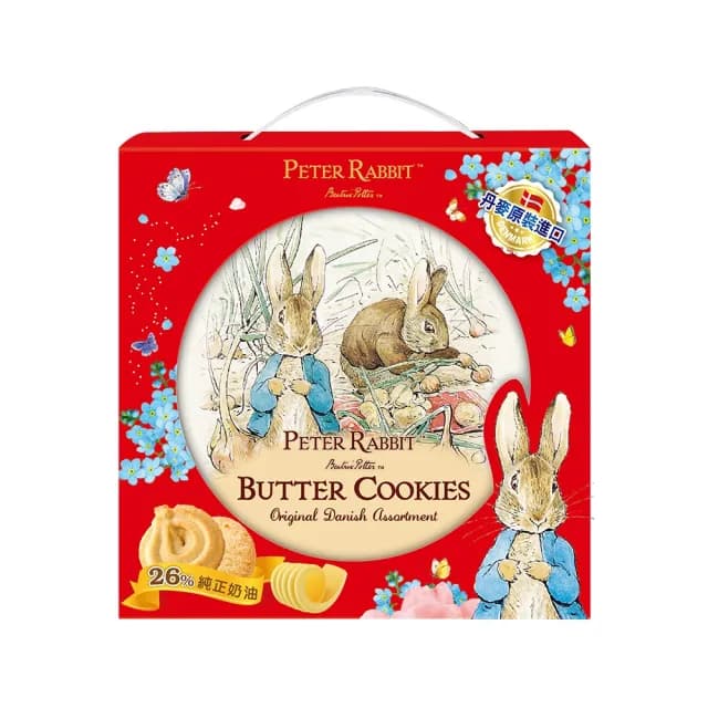 【PETER RABBIT 比得兔】丹麥奶油酥餅禮盒454g(送禮推薦)