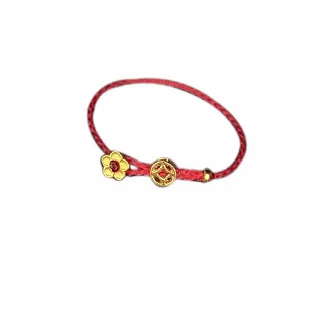 【Penny珮妮】手工編織繩錢幣有錢花戒指2色可選(母親節禮物/交換禮物/送女友/生日禮物/情人節/送男友)