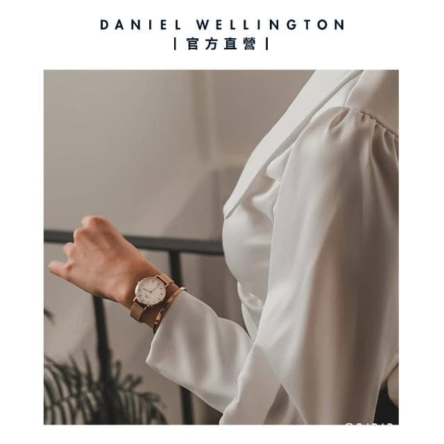 【Daniel Wellington】DW 手錶  Petite 36mm米蘭金屬錶(三色 DW00100305)
