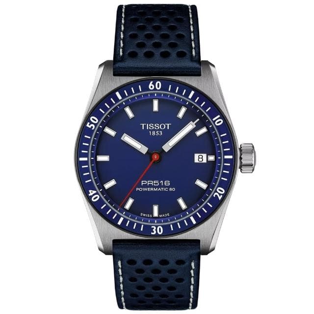 【TISSOT 天梭 官方授權】PR516 復古時尚 機械腕錶 母親節 禮物 推薦(T1494071604100)