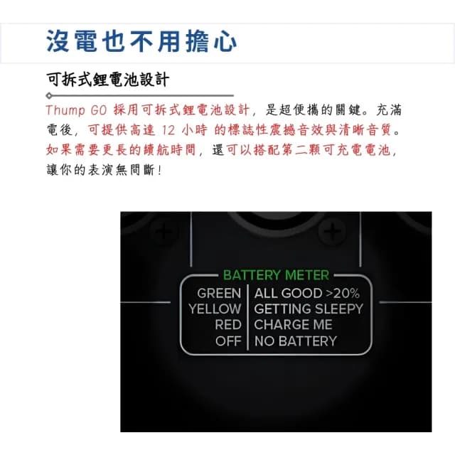 【Mackie】Thump GO 8吋充電式藍芽PA喇叭系統／專業無懈可擊(藍芽喇叭 音響 Mixer 街頭演出 直播)