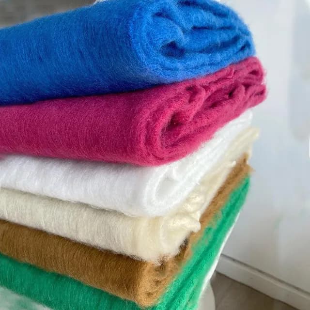【MoonDy】情人節禮物 披巾 厚圍巾 馬海圍巾 加厚圍脖 格子圍巾 毛絨圍巾 素色圍巾 發熱圍巾 推車防風被 空