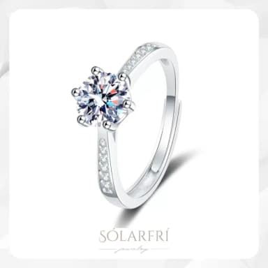 【SOLARFRi】輕奢閃耀戒指｜可調整戒圍大小禮盒包裝(情人女友母親老婆禮物禮盒包裝)