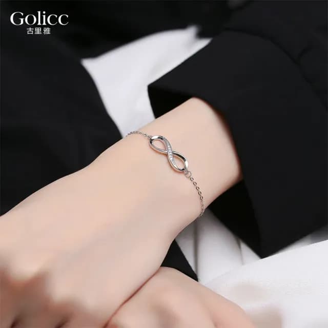 【Gulicc】手鍊 永恆無限 低調微鑲手繩(雙11 聖誕節 生日 手環 手繩 首飾 飾品 禮物)