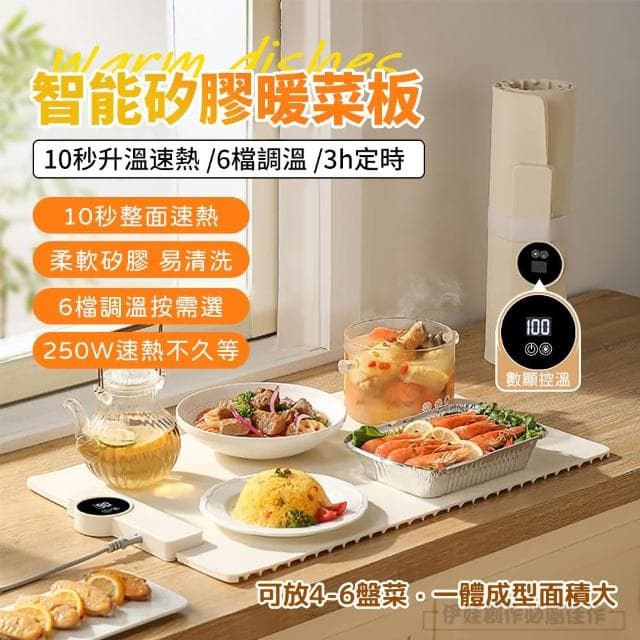 【伊德萊斯】飯菜速熱大面積加熱保溫板 定時暖菜板 飯菜恆溫墊 家用熱菜板 保溫墊(交換禮物)