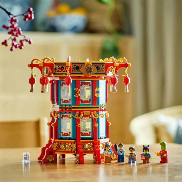 【LEGO 樂高】節慶系列 80116 福來運轉燈(新年賀禮 蛇年禮物 送禮)