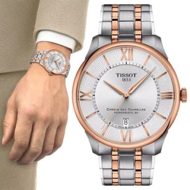 【TISSOT 天梭】杜魯爾系列 紳士機械腕錶 母親節 禮物 推薦(T1394072203800)