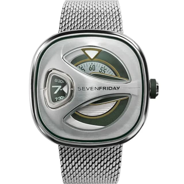 【SEVENFRIDAY】ME系列流線型 米蘭鍊帶機械錶 送禮 禮物 推薦(ME1/02M)