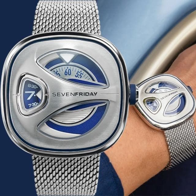 【SEVENFRIDAY】ME系列流線型 米蘭鍊帶機械錶 送禮 禮物 推薦(ME1/01M)
