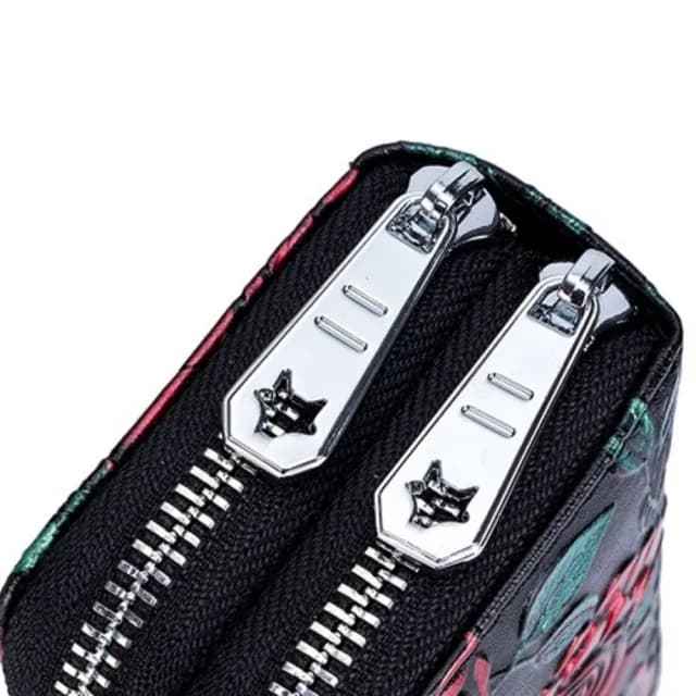 【希賽德】RFID牛皮彩繪卡片零錢包 真皮錢包 皮夾短夾 卡夾女用 零錢卡包 女 小錢包 信用卡包(風琴卡包)