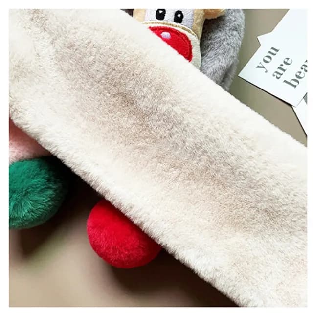 【橘魔法】可愛麋鹿公仔娃娃保暖圍脖(圍巾 聖誕  過年 喜宴 新年 寒流 保暖 兒童 女童 男童 交換禮物)