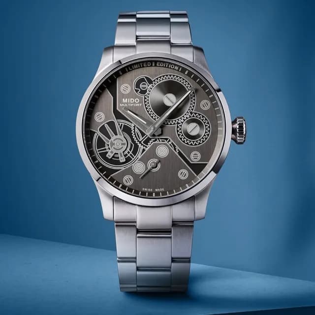 【MIDO 美度】Multifort 先鋒系列90周年限量版 手動上鍊機械錶-44mm 七夕 情人節禮物(M0386051106000)