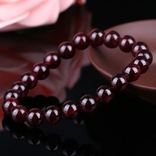【Penny珮妮】石榴石手鍊7mm(母親節禮物/交換禮物/送女友/送閨蜜/生日禮物/情人節)