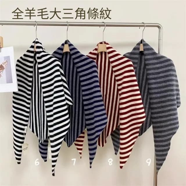 【達賀尊爵】百分百全羊毛安哥拉紅三角圍巾護頸保暖大披肩秋冬新(多色)