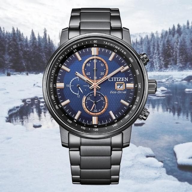 【CITIZEN 星辰】Chronograph 亞洲限定 光動能 碼錶計時 男錶 父親節 送禮 禮物推薦(CA0845-83L)