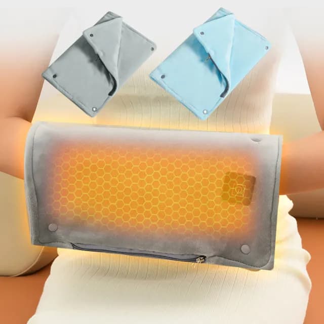 【Kolim】USB智能石墨烯加熱電熱毯 發熱暖手袋 辦公保溫暖身墊 膝蓋發熱毯 家用暖手寶(暖宮/暖腿 禮物)