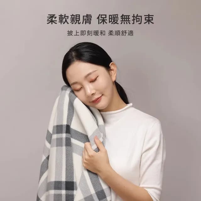 【Mass】法蘭絨保暖披肩毯 多功能圍巾斗篷 午睡蓋毯