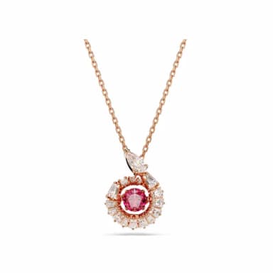 【SWAROVSKI 官方直營】Snake 鏈墜  混合式切割  蛇年  紅色  鍍玫瑰金色調(情人節禮物 交換禮物)