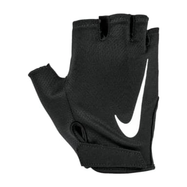 【NIKE 耐吉】女用黑色健身重訓舉重半指運動手套 防滑止汗透氣孔洞 腳踏車適用 生日禮物(N1012314091)