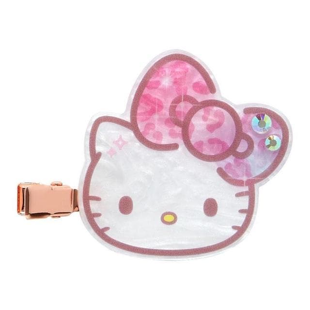【小禮堂】母親節禮物 Sanrio 三麗鷗 Hello Kitty 壓克力造型髮夾2入組 - 50週年The Fashionable Ribbons(