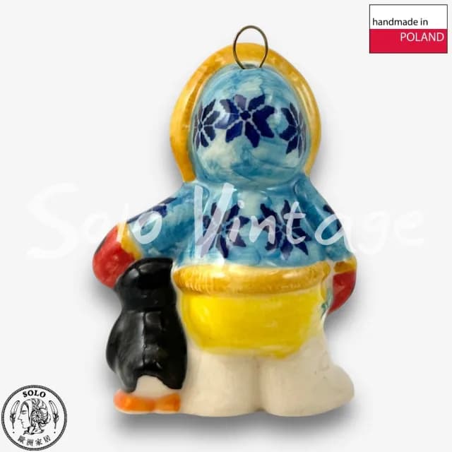 【SOLO 波蘭陶】波蘭製 Phoenix 波蘭陶 雪人和企鵝擺飾 裝飾 聖誕節 禮物