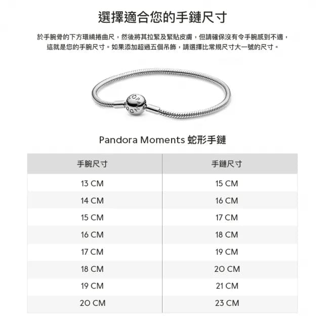【Pandora 官方直營】Pandora Moments T 字釦蛇形手鏈-絕版品