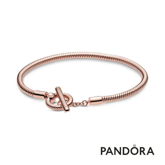 【Pandora 官方直營】Pandora Moments T 字釦蛇形手鏈-絕版品