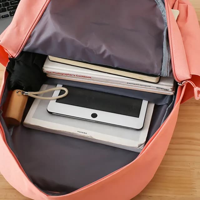 【Nil】情人節禮物 卡通小熊玩偶學生背包 旅行休閒雙肩包 收納用品後背包 手提包 學生書包/補習袋/斜挎包/