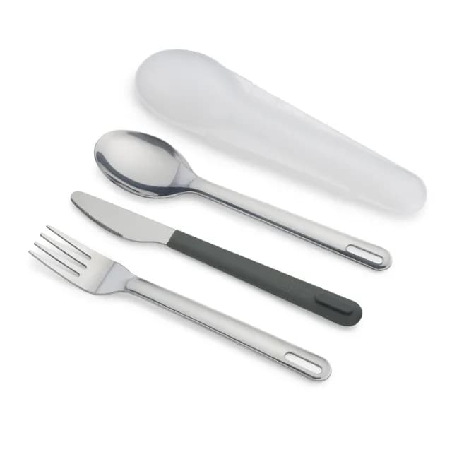 【Joseph Joseph】隨行不鏽鋼餐具三件組(餐刀 叉子 湯匙 開學 環保 上班族 學生 不鏽鋼)