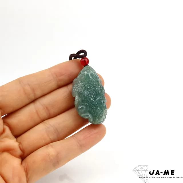 【JA-ME】天然A貨翡翠冰種藍水五毒招財避邪玉墜(77購物節/禮物/現貨)