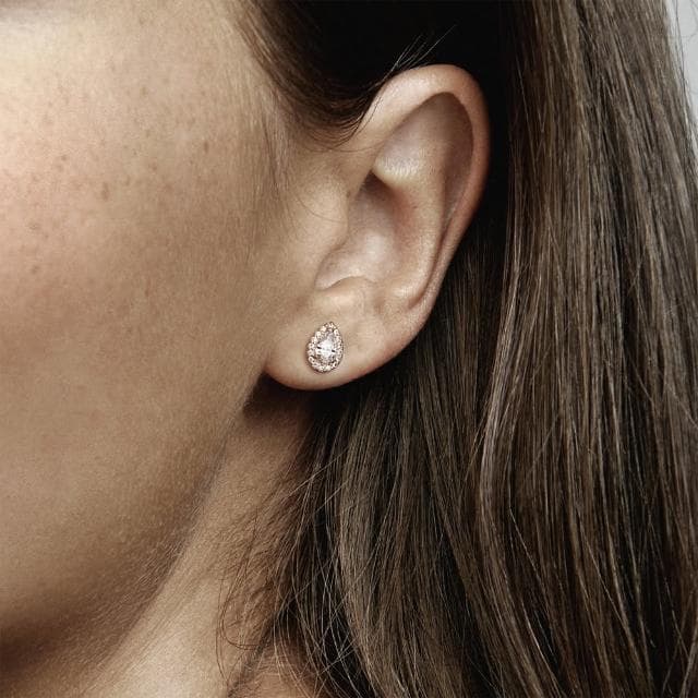 【Pandora官方直營】密鑲寶石圓珠耳環圈-絕版品