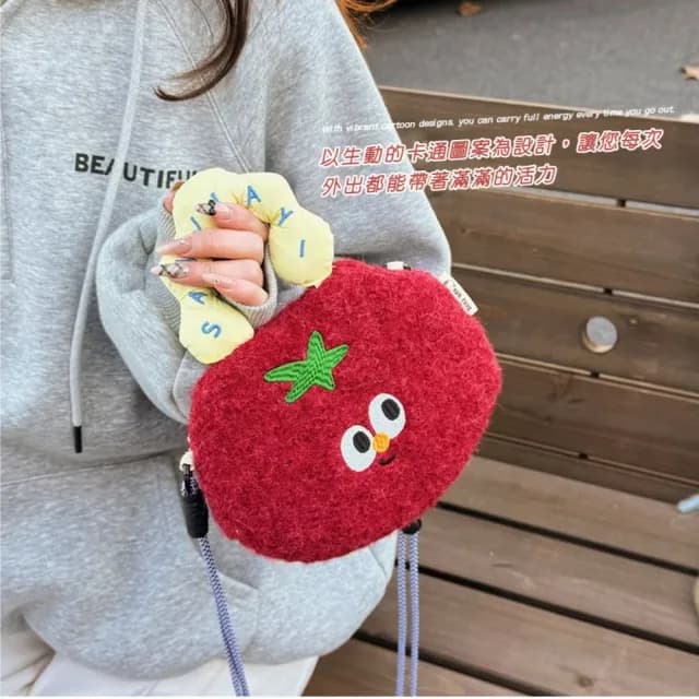 【日系搭配】可愛卡通側背包(手機包 學生 禮物 女用 斜背包 單肩包 隨身小包 交換禮物)