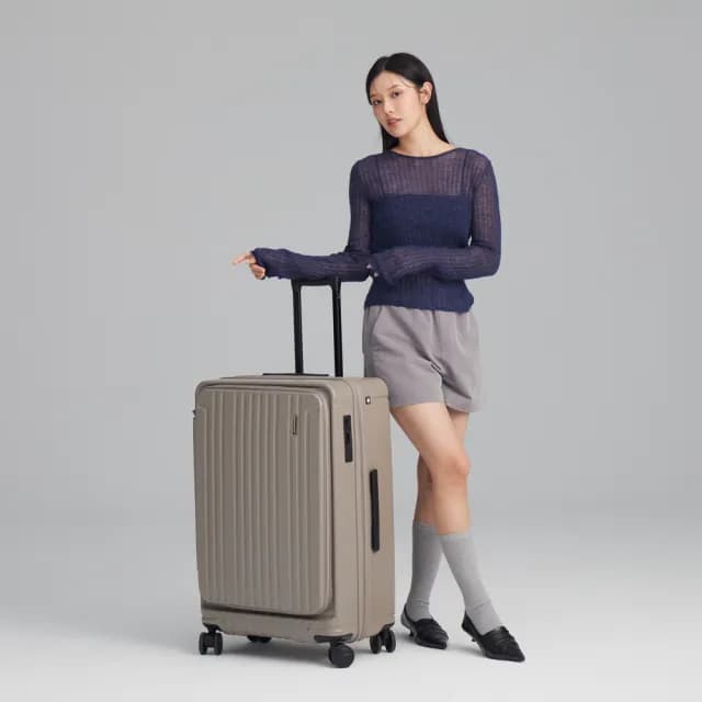 【SWISS STYLE】26吋 BERMAS TOP系列－新型上掀/前開式 可加大日本煞車行李箱(4色可選)