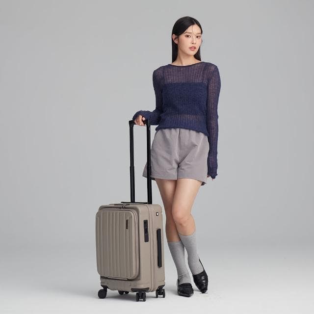 【SWISS STYLE】20吋 BERMAS TOP系列－新型上掀/前開式 可加大日本煞車行李箱(4色可選)