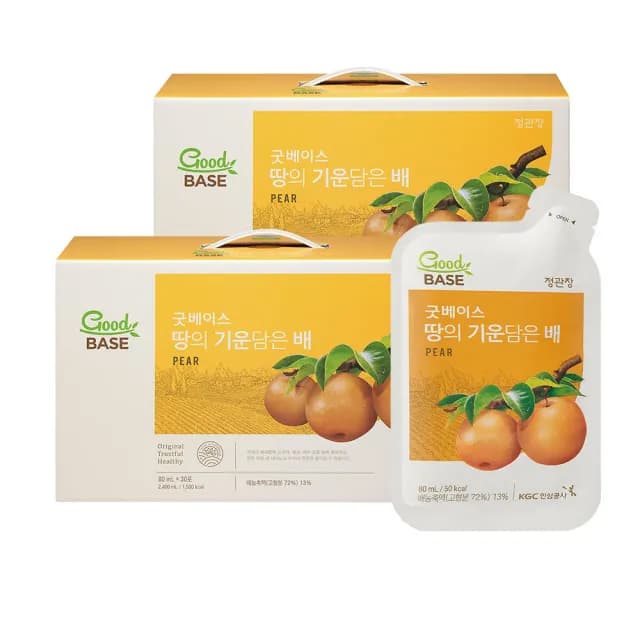 【正官庄】水梨桔梗清潤飲 2盒組-80mlx30入/盒(中秋禮盒/送禮/潤喉/降火氣/膳食纖維)