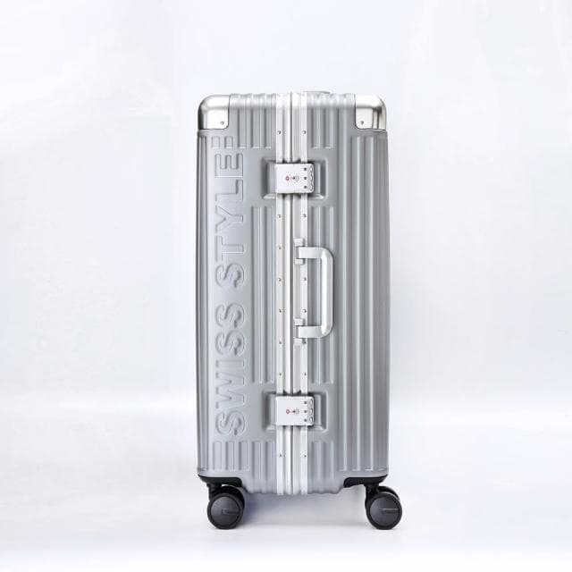 【SWISS STYLE】速達 Voyager 26吋輕奢鋁框行李箱 日本Hinomoto頂規靜音飛機輪 100%PC頂級耐衝擊材質(2色可