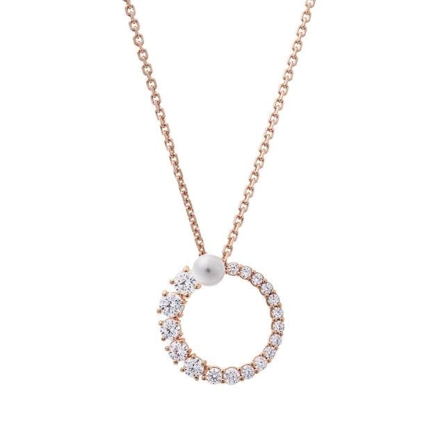 【SWAROVSKI 施華洛世奇】Matrix 玫瑰金水晶鏈墜(限 量 促 銷)
