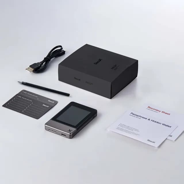 【SecuX 安瀚科技】新款 Neo-X 加密貨幣硬體錢包(英飛凌安全晶片 觸控彩色螢幕 比特幣 以太幣 NFT 冷錢包)