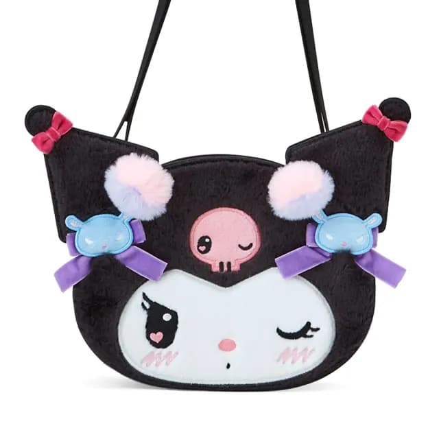 【SANRIO 三麗鷗】父親節禮物 酷洛米生日系列 皮質造型斜背包 側背包 酷洛米 居家裝扮