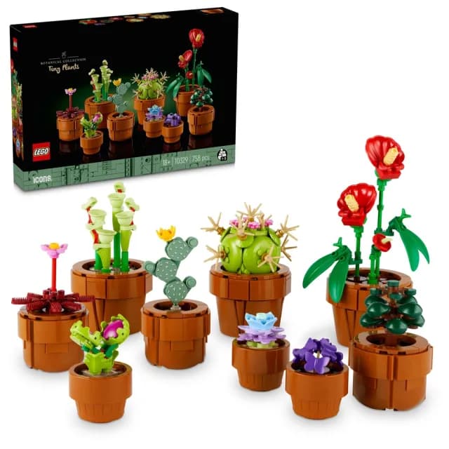 【LEGO 樂高】Botanicals 10329 迷你盆栽(居家擺飾 禮物 DIY 玩具 積木 情人節禮物)