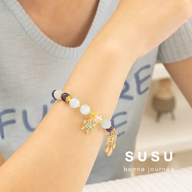【SU SU】星河水晶手鍊(紫水晶 白水晶 海藍寶 事業運 招財 轉運 能量 防小人 送禮 推薦)
