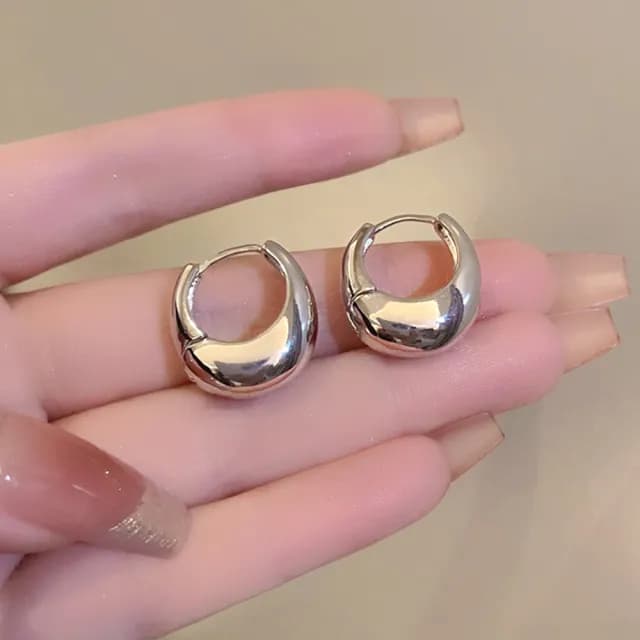 【LEEHER】個性耳環/耳環女簡約耳環/正韓耳環/金色耳環/純銀飾品/女生禮物/925純銀耳環/耳