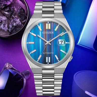 【CITIZEN 星辰】Mechanical系列 TSUYOSA 時尚機械腕錶 畢業禮物 送禮 推薦(NJ0151-53W)