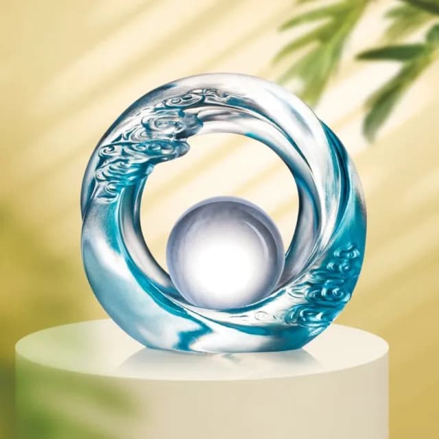 【琉璃工房 LIULI LIVING】氣蘊轉如意 入厝禮/轉任/感謝(送禮/琉璃/禮物/水晶/藝術品/禮贈/企業)