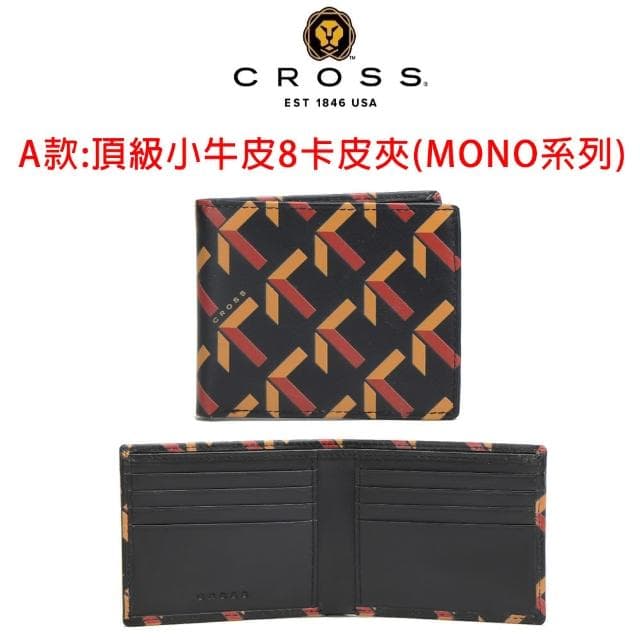 【CROSS】限量2折 頂級小牛皮男用短夾皮夾 全新專櫃展示品(買一送一好禮 禮物/送禮/現貨)