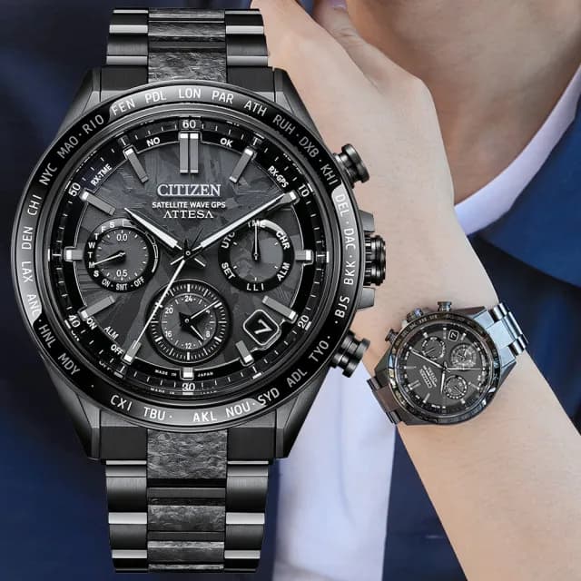 【CITIZEN 星辰】GENTS系列 GPS衛星對時 鈦金屬 光動能腕錶 父親節 禮物 送禮 推薦(CC4067-66E)
