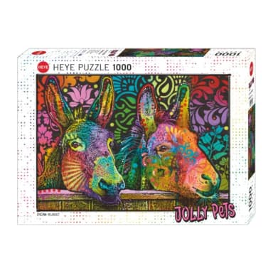 【雷諾瓦】毛驢的愛/1000片拼圖/Jolly Pets/Dean Russo/HEYE(桌遊/益智/裝飾/送禮/禮物/療癒)