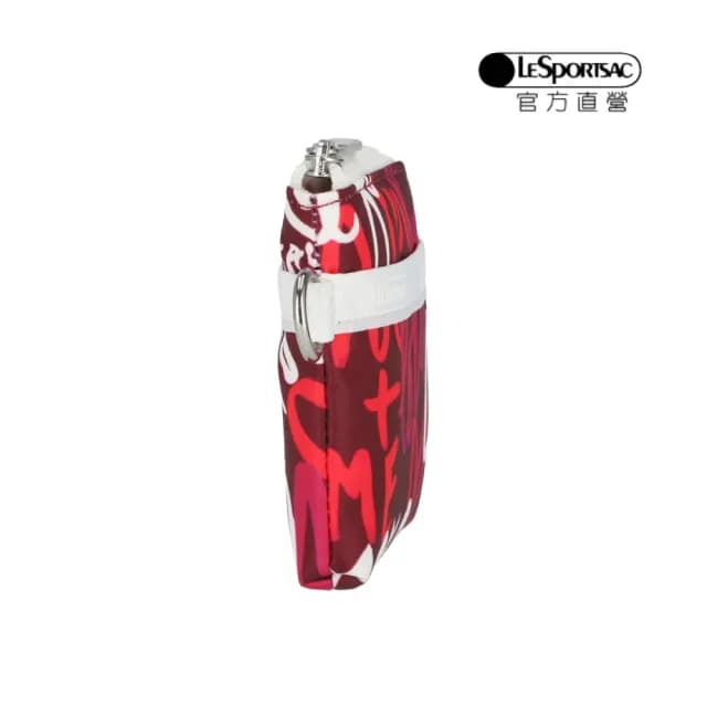 【LeSportsac官方直營】輕量尼龍 極簡輕薄錢包(1112 幸福莓語)