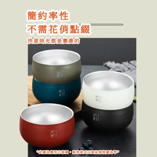 【真空保溫】日式316不鏽鋼雙層隔熱碗附蓋(400ml 防摔 加厚 防燙碗 露營 環保餐具 便當盒 飯碗 泡麵碗)